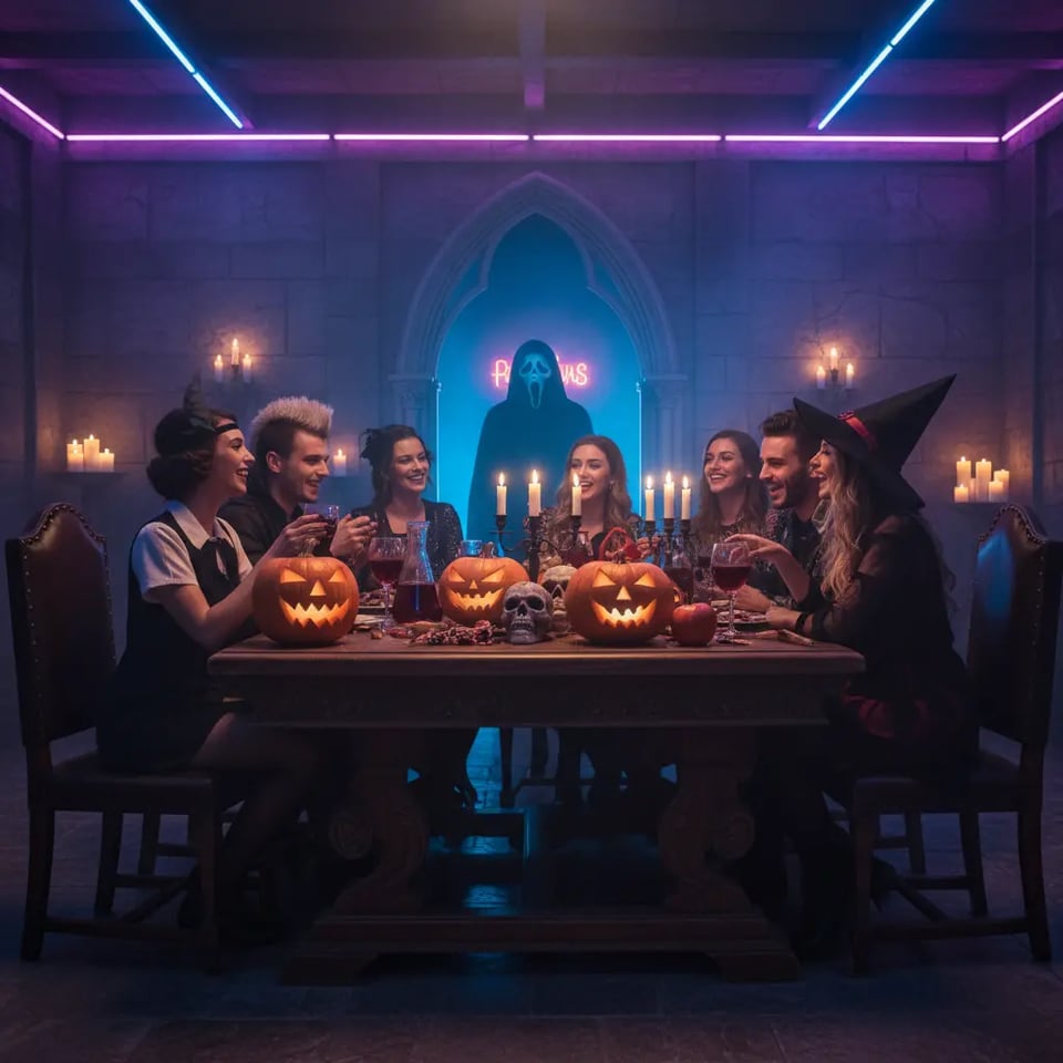 Halloween Party Photos with Gemini Ghostface