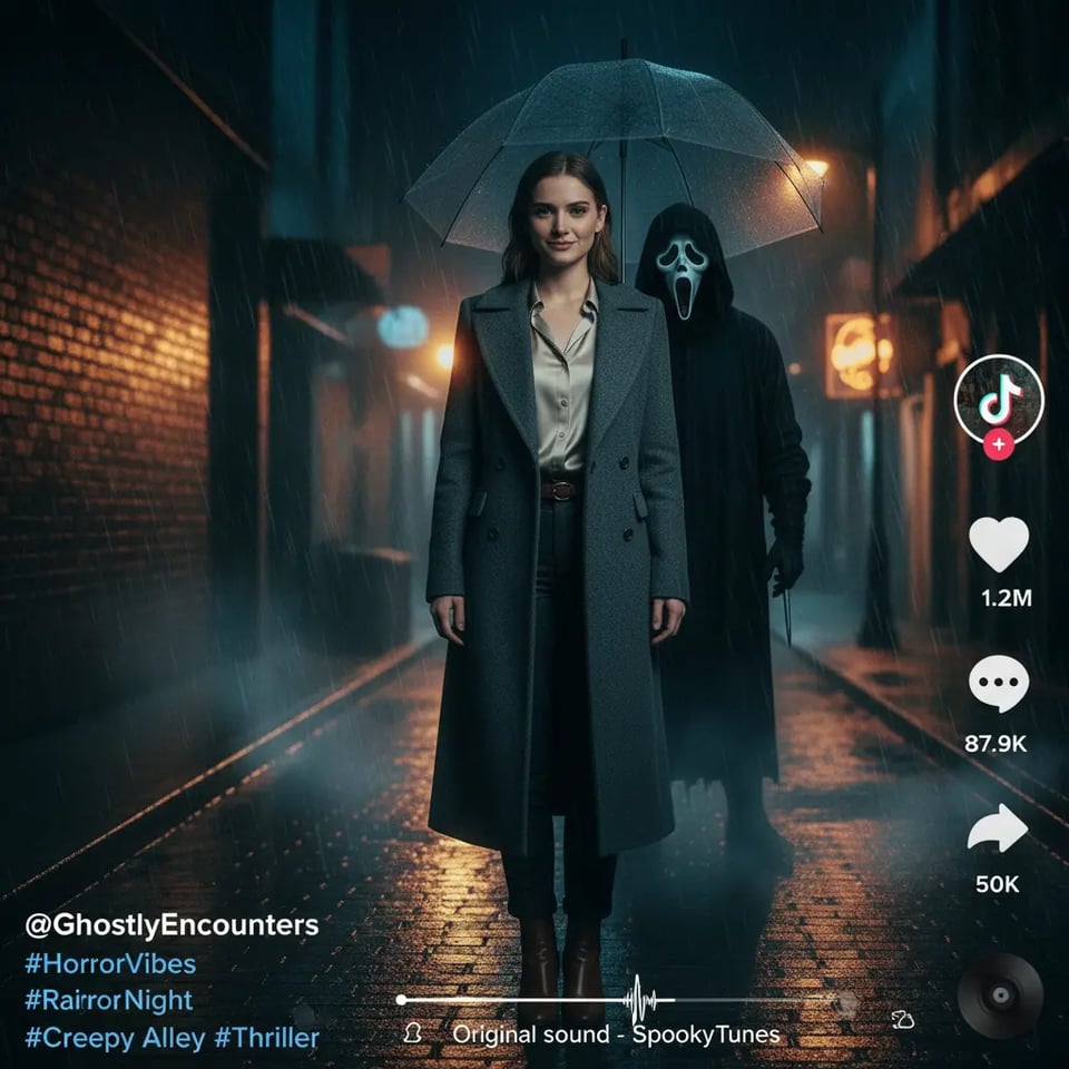 Social Media Posts for the Google Gemini Ghostface AI Trend