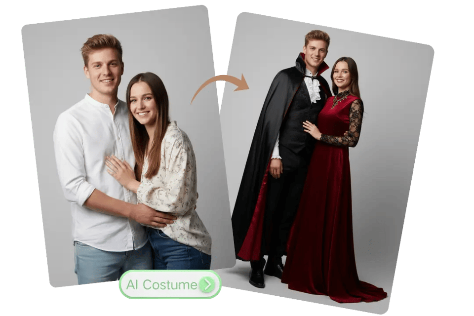 One-Click AI Costume Generator for Couples & Group Photos