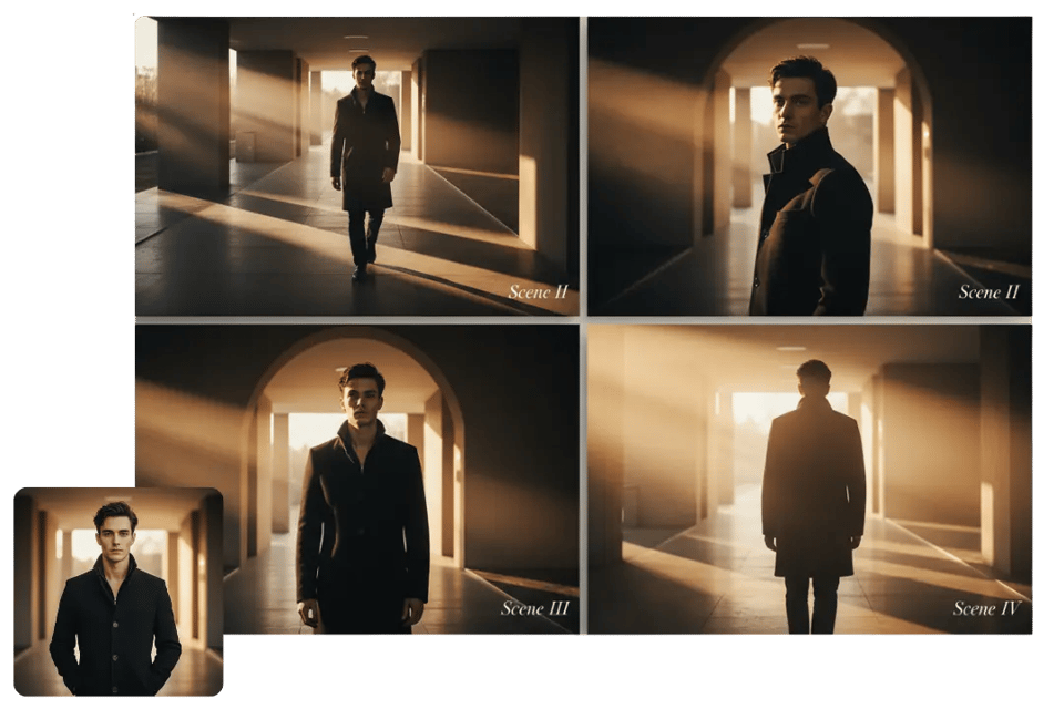 Seamless Story Flow for 4-Panel Cinematic Storyboards