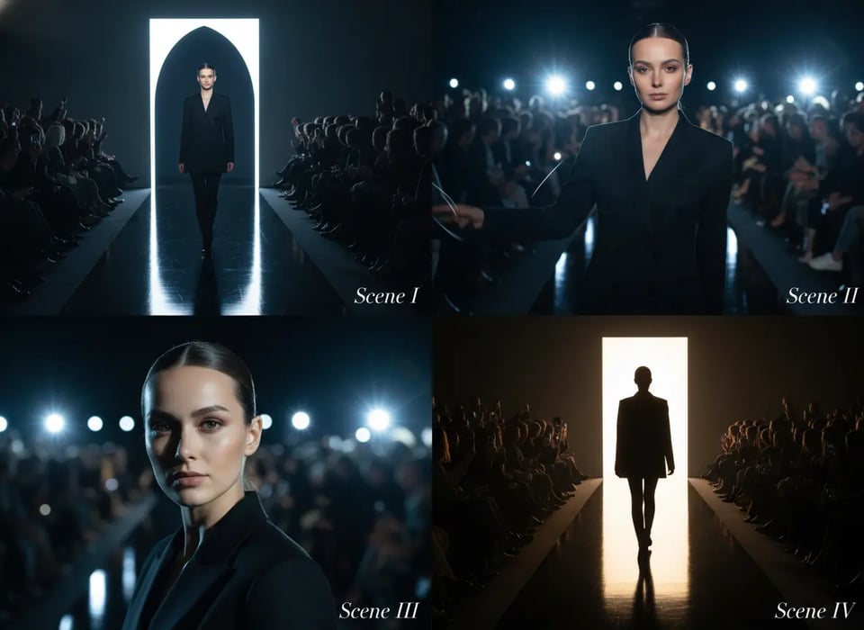 👠 Fashion Cinematic Storyboard Style