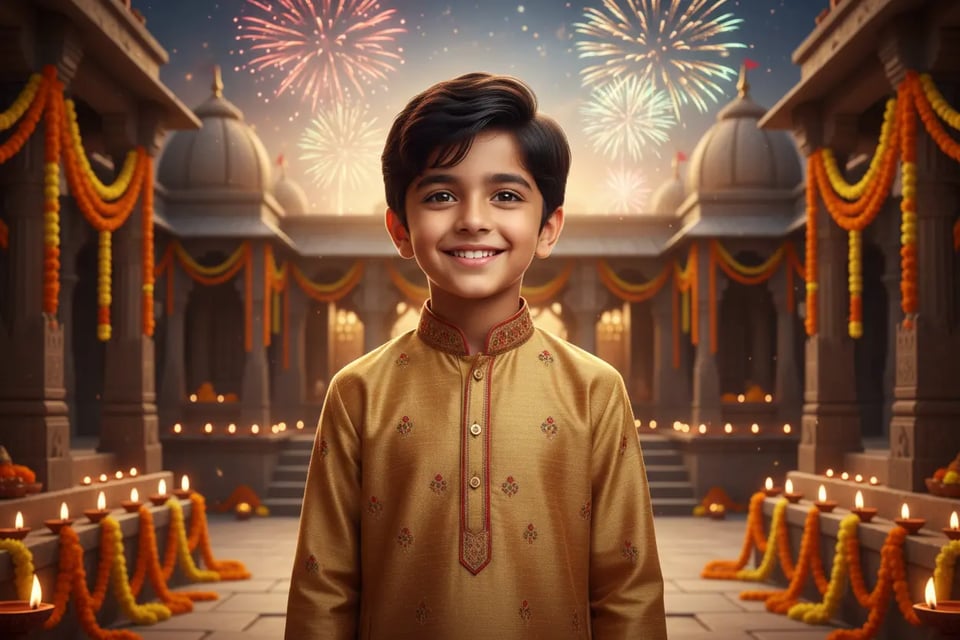 Diwali Boy Photo Prompt