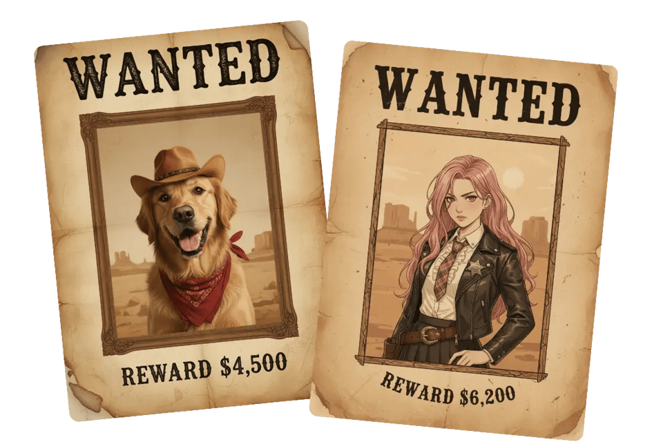 Make Pet & Character Wanted Posters Go Viral