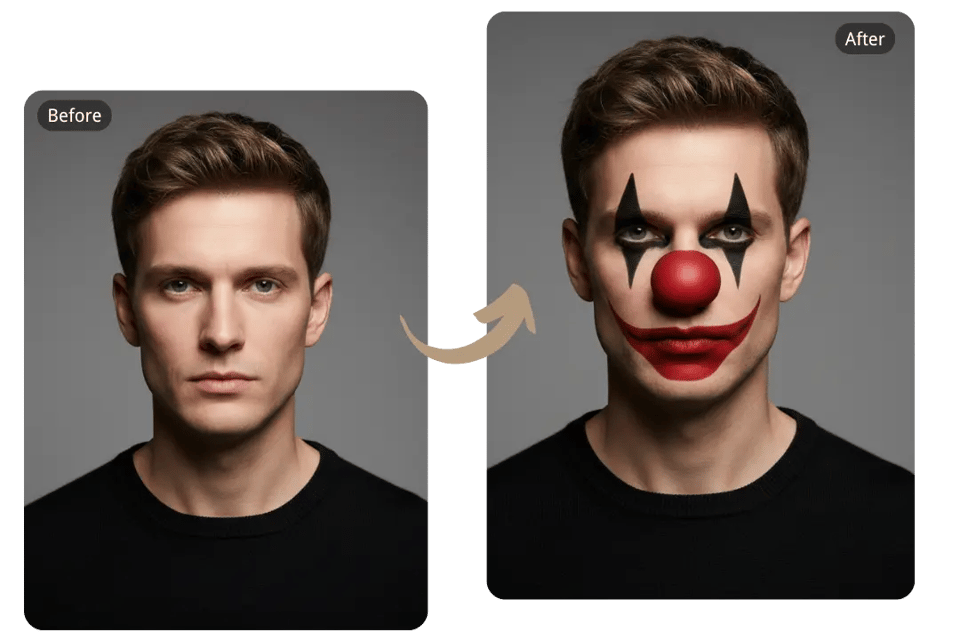 简单易用的在线小丑滤镜,轻松打造妆容