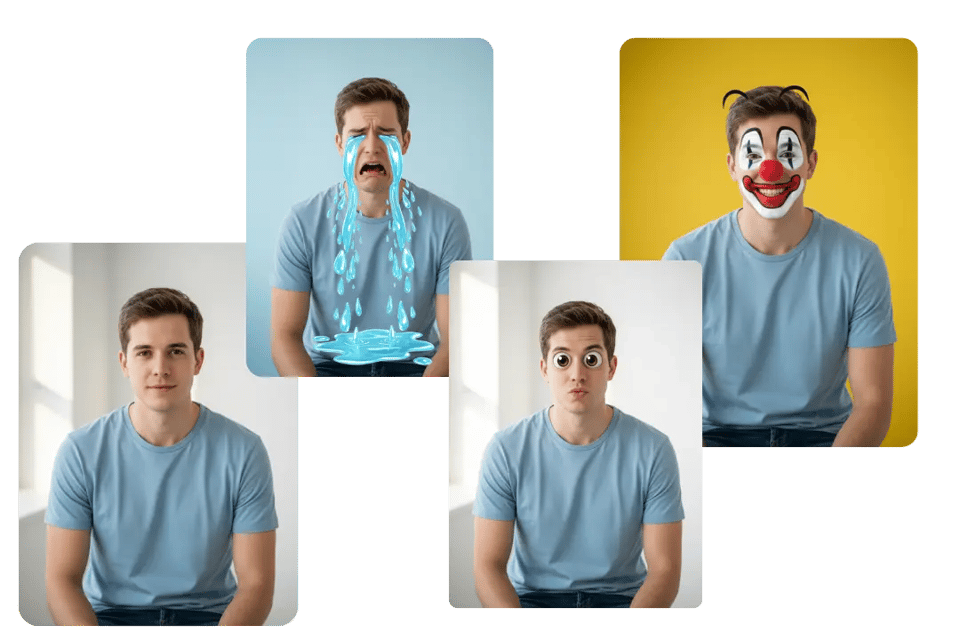 Реалистичные эффекты с фильтрами для лица в стиле TikTok