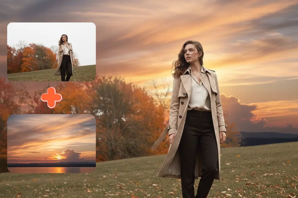 Upload Your Own Sky Background for Complete Creative Control