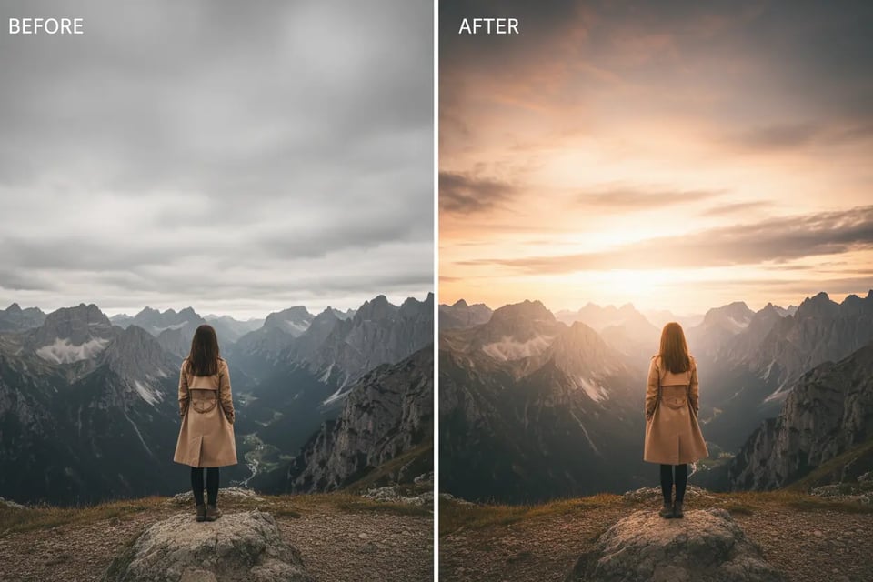 Sky Enhancement for Portrait and Travel Photography