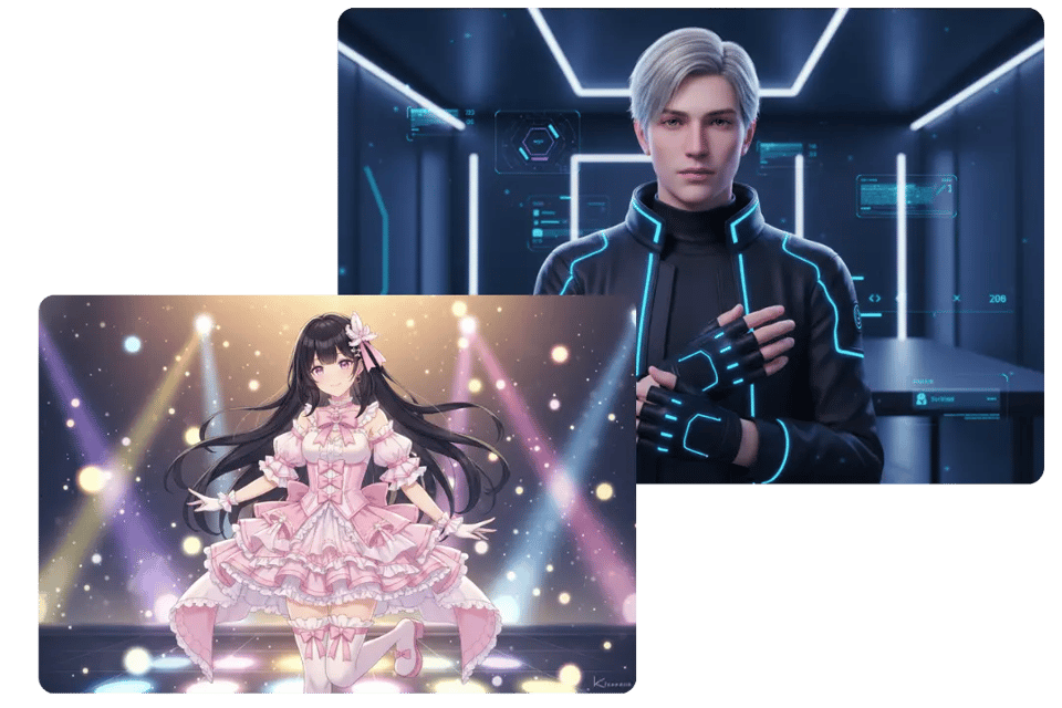 Diseño totalmente personalizable de personaje VTuber