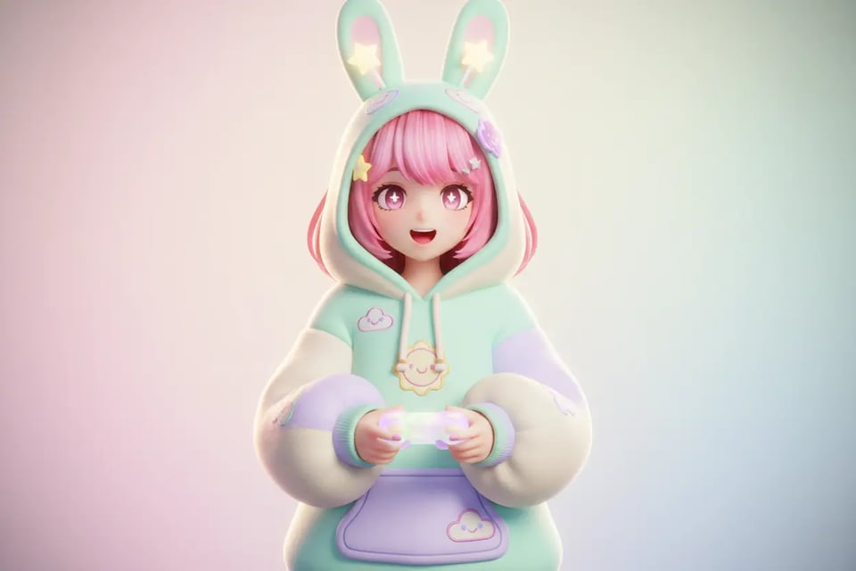 Estilos chibi y cartoon para VTuber