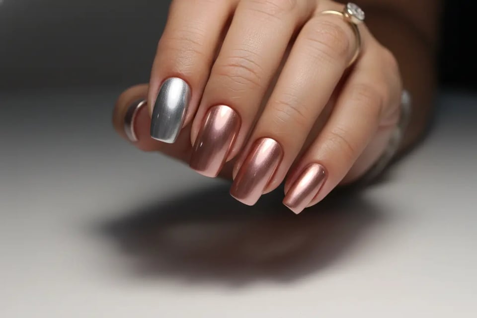 Chrome & Metallic Nails — Shine with High-Gloss Perfection