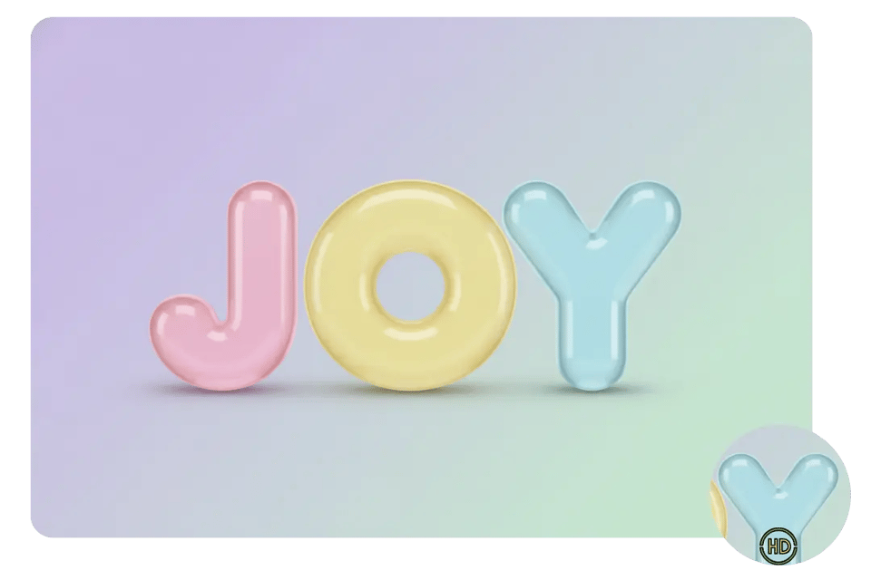 Free 3D Text Output in High Resolution