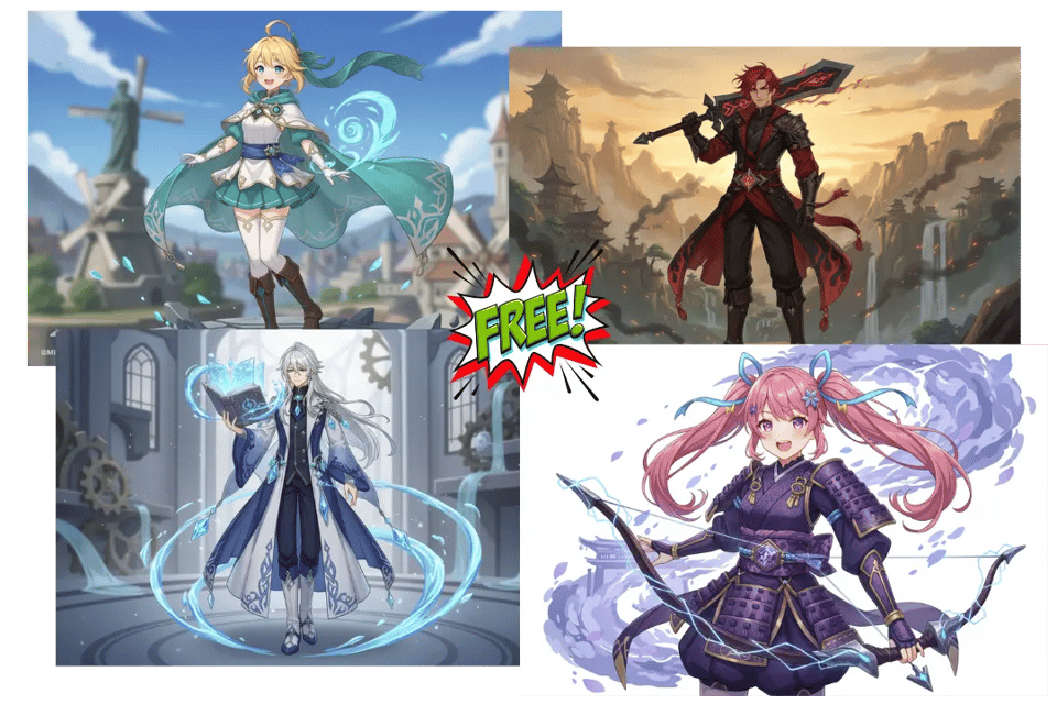 Free Genshin OC Maker Online — Create Your Own Genshin Characters in Seconds