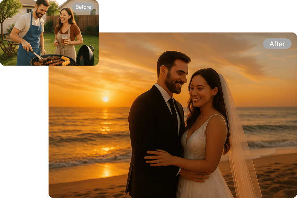 AI Wedding Scene Simulation