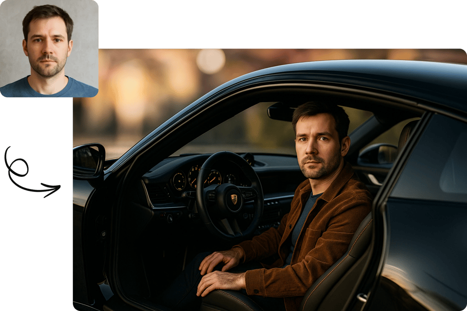 Drive Your Dream Car (AI Selfie Integration)