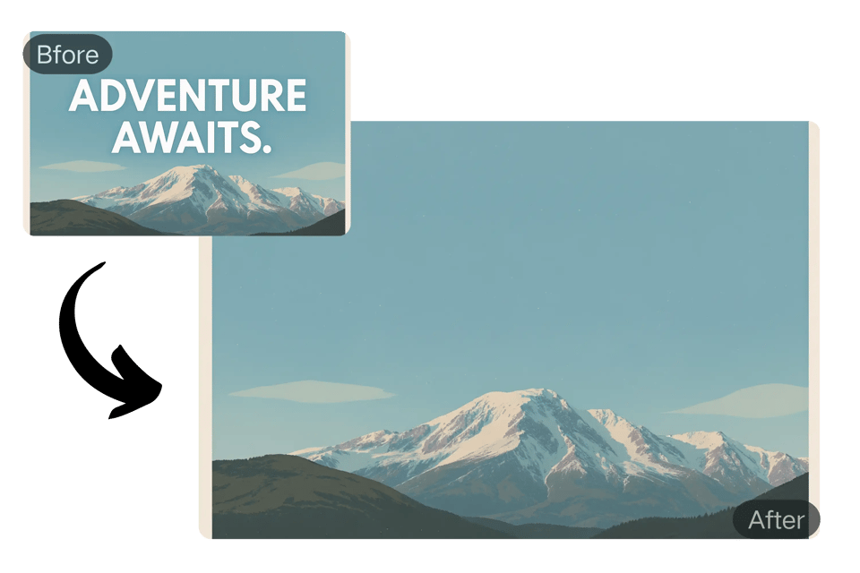 Remove Text from Image