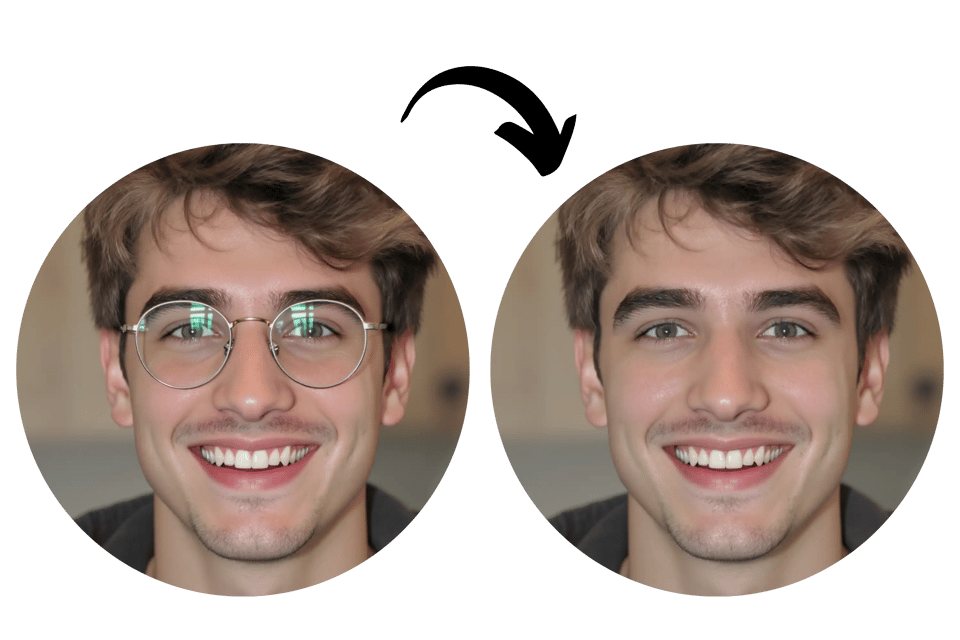 Remove Glasses from Photo