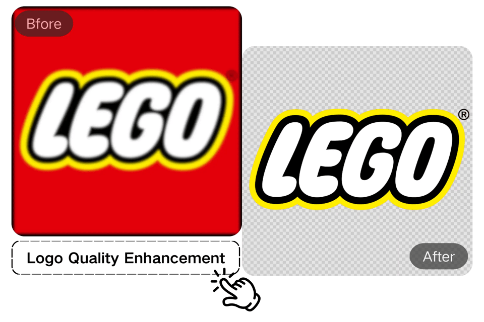 AI-Enhanced Logo PNG Background Removal