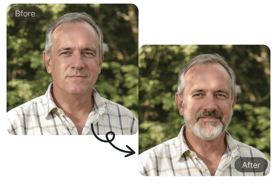 Realistic AI Beard Generator with Natural Fit