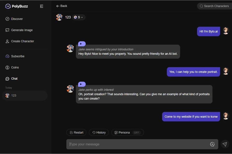 Unrestricted, Private Chats: 