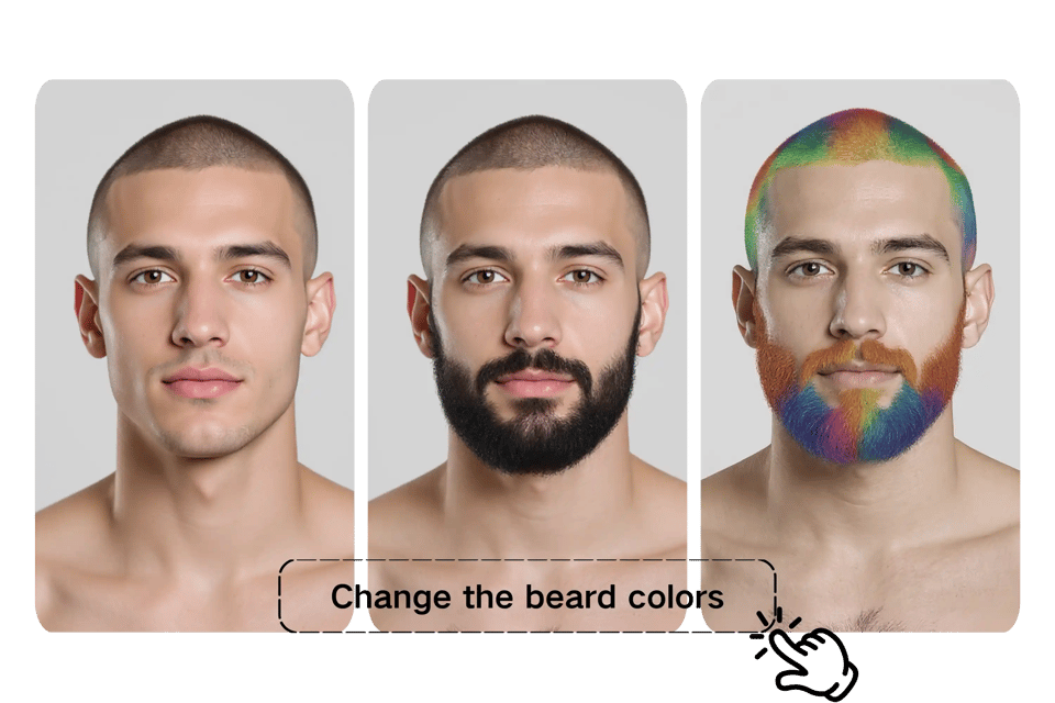 Edit Beard Style & Color Free Online