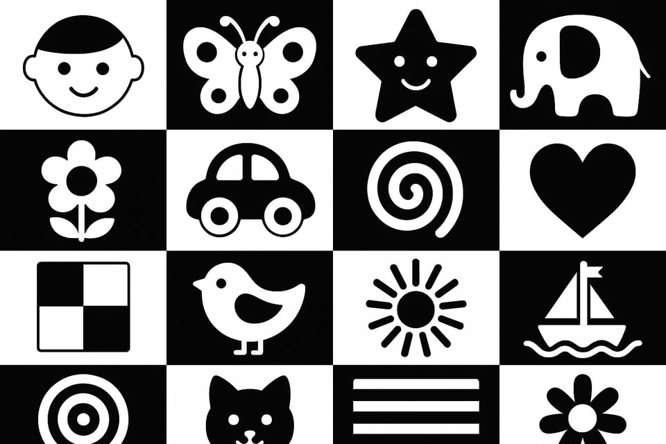 High Contrast Baby Cards