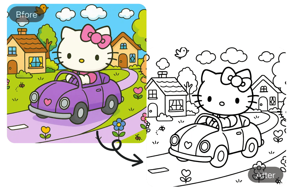 Transform Any Image into a Coloring Page