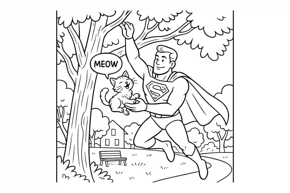 Superhero Coloring Pages