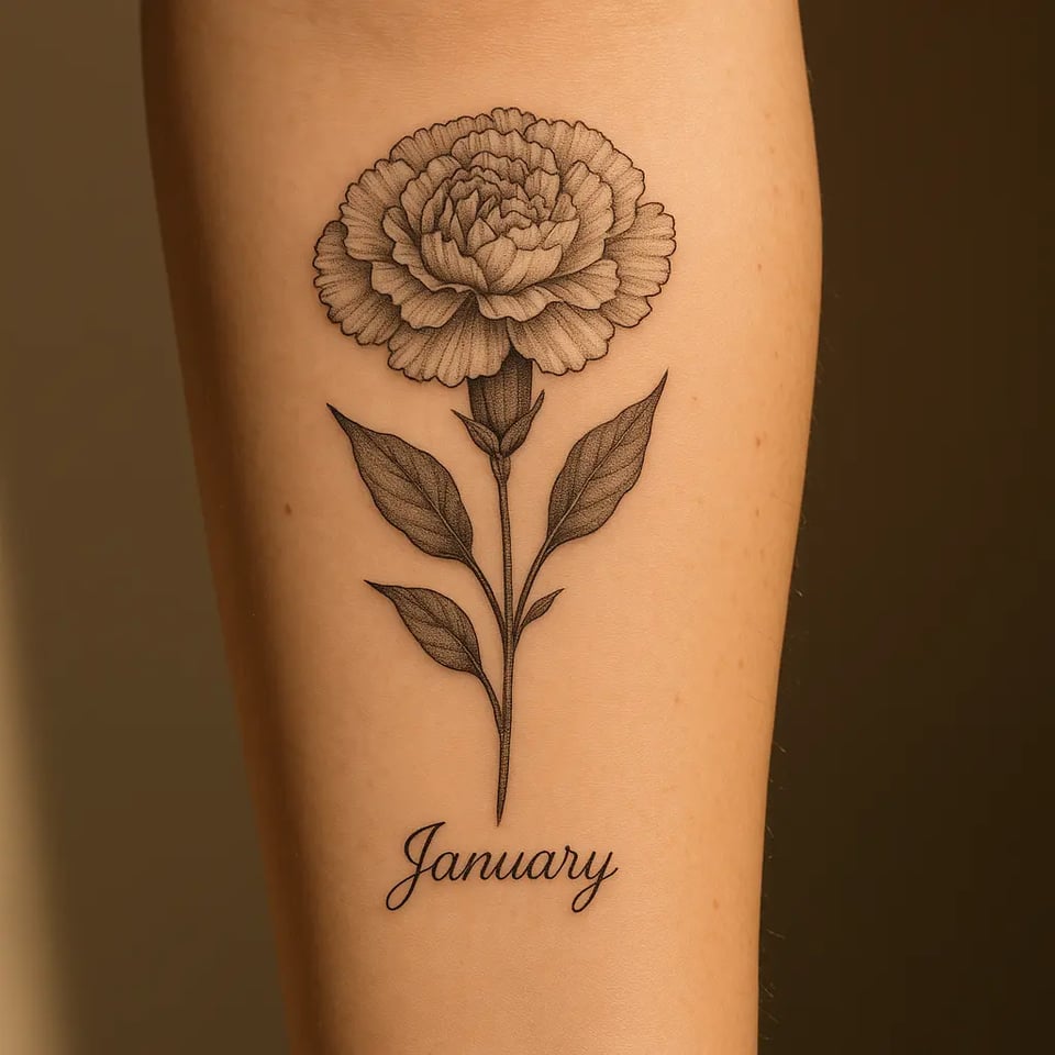 Fleur de Naissance de janvier – Coquelicot