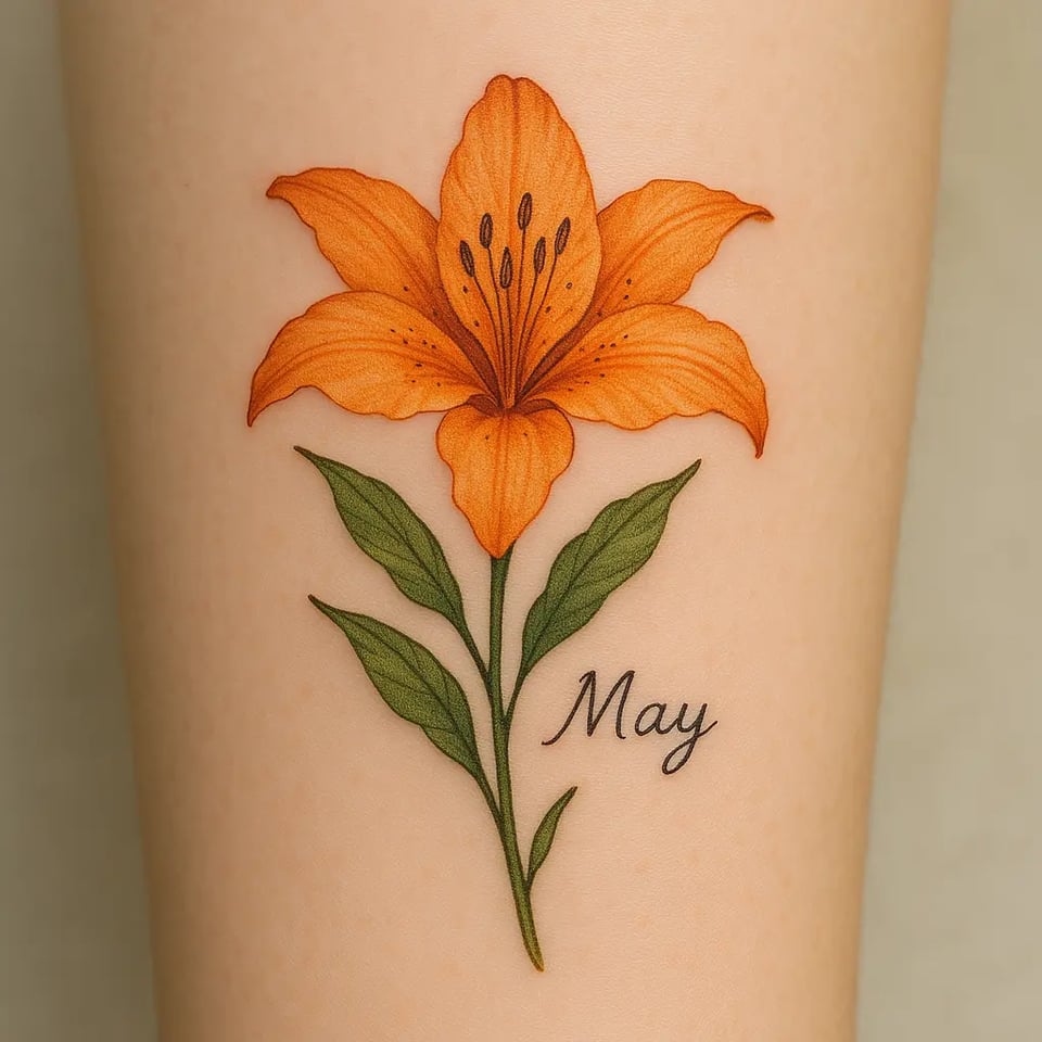 Fleur de Naissance de mai – Lys