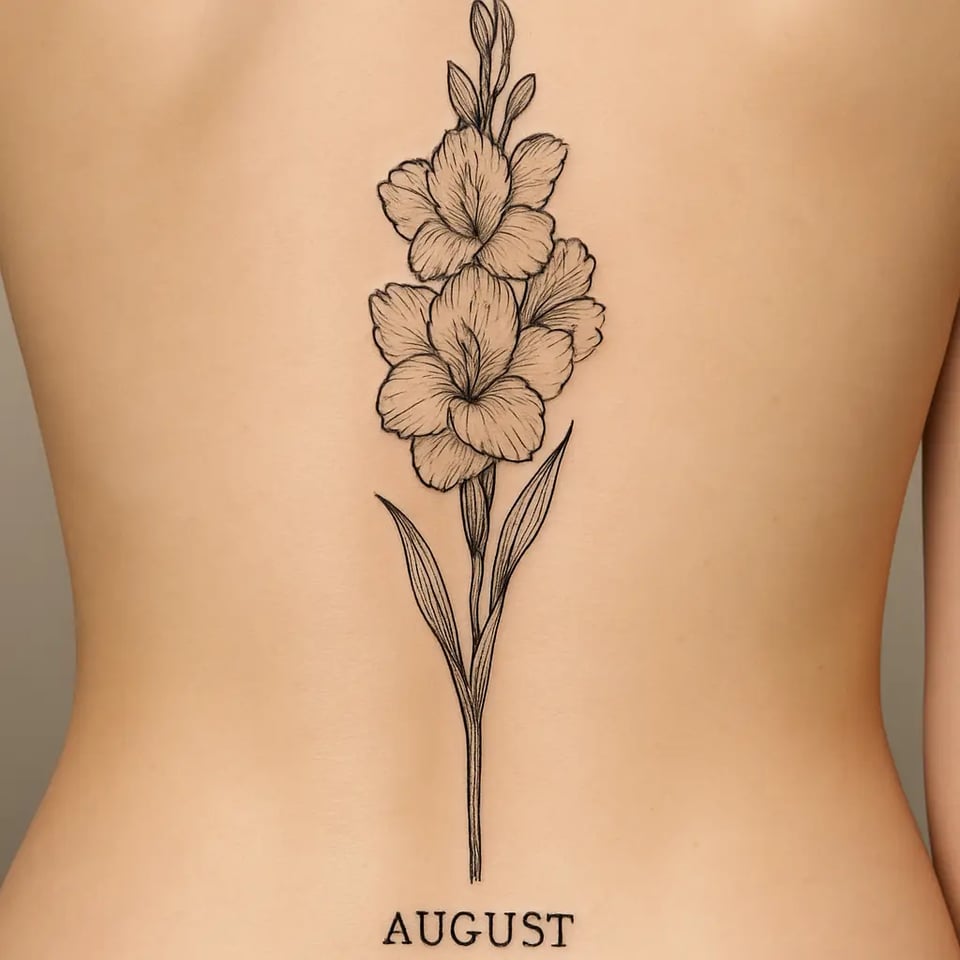 Fleur de naissance août – Gladiolus