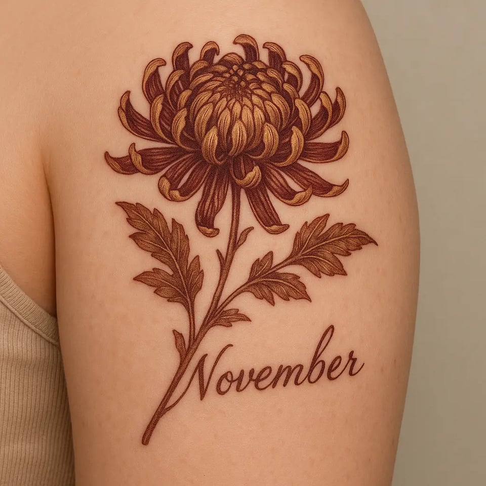 Fleur de naissance novembre – Chrysanthème