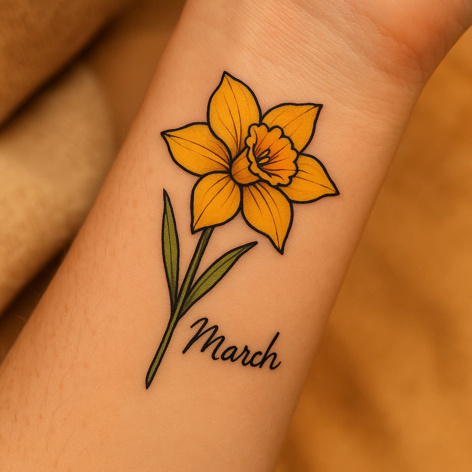 Fleur de Naissance de mars – Jonquille