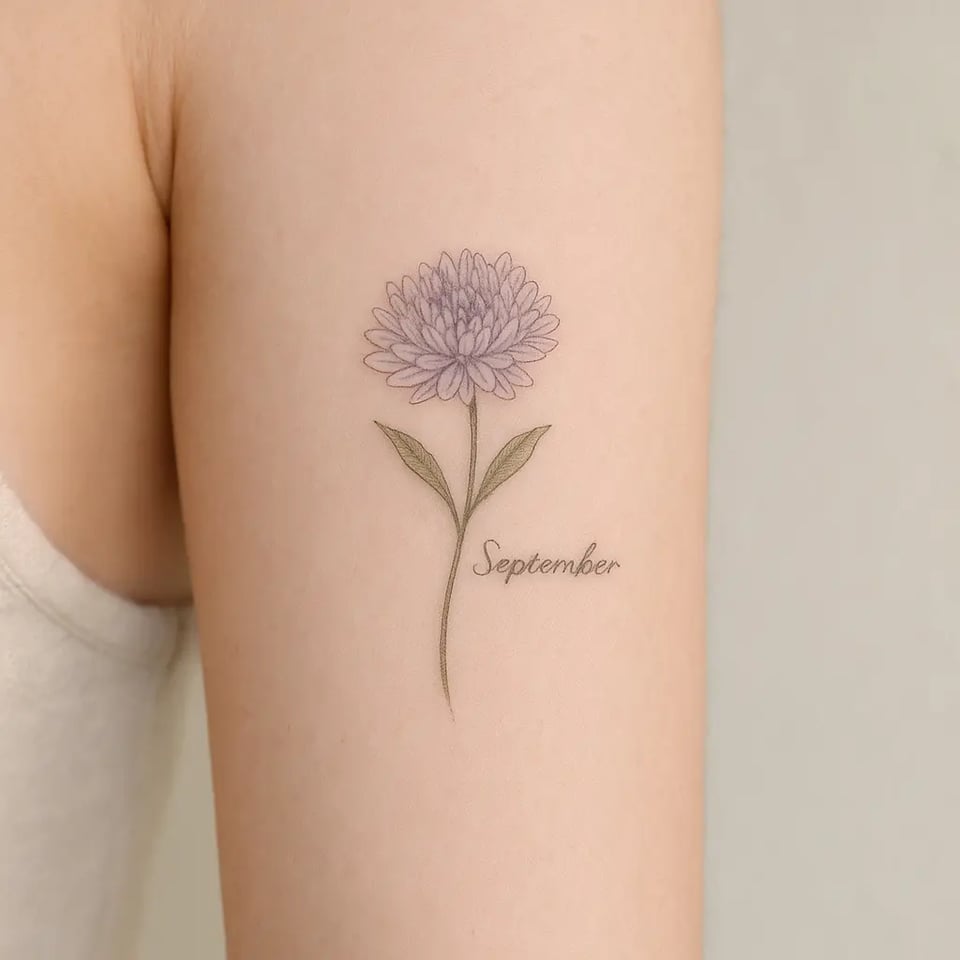 Fleur de naissance septembre – Aster