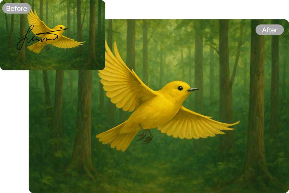 Supprimez une signature sans laisser de trace