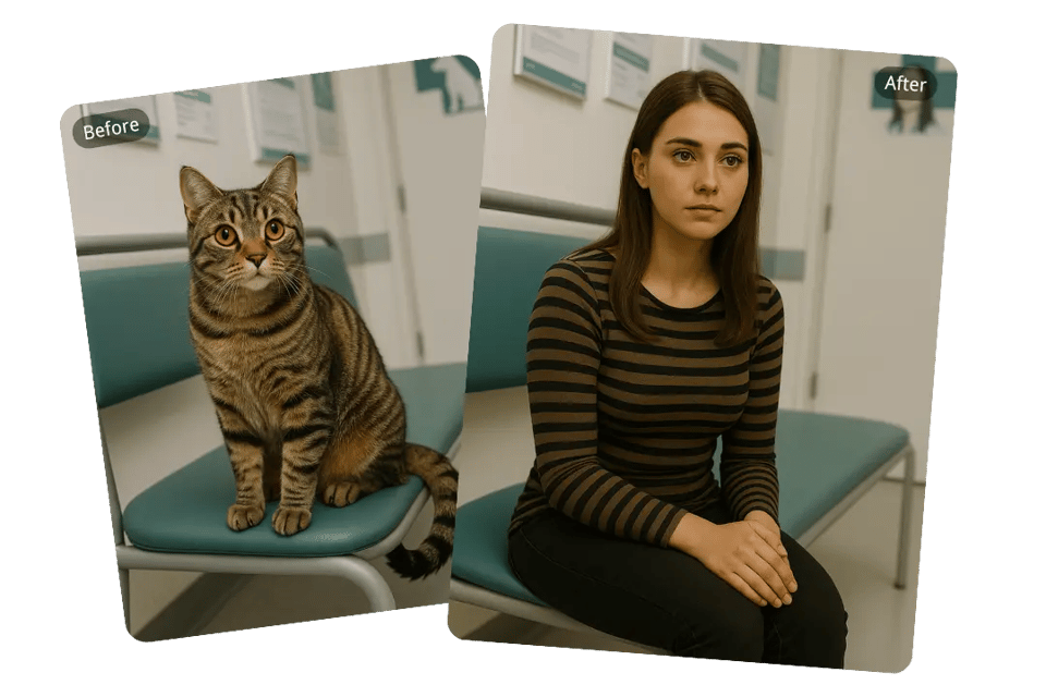 Conversion en un clic : transformez votre animal de compagnie en humain sans connexion