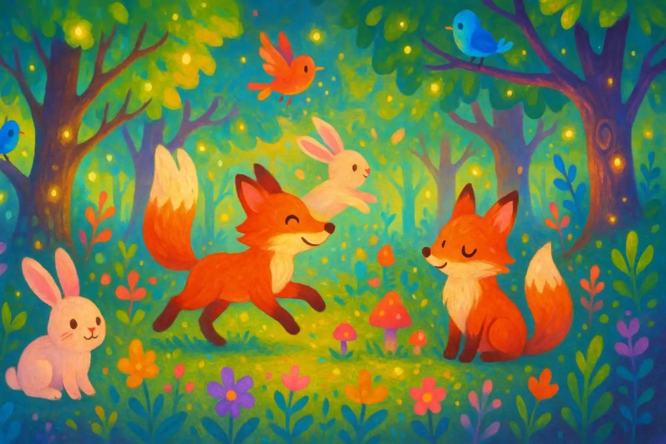 Whimsical Children's Book Scene