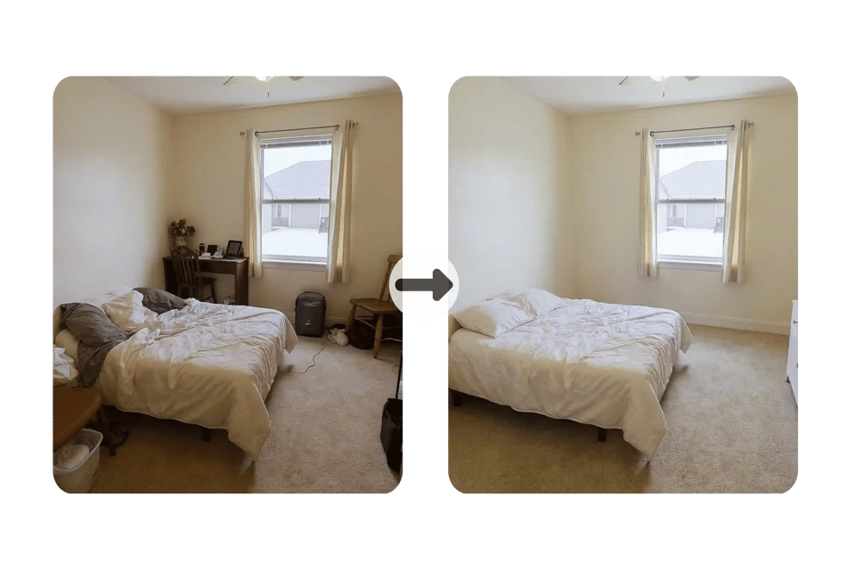 Intelligente Hintergrundrekonstruktion mit KI-Inpainting