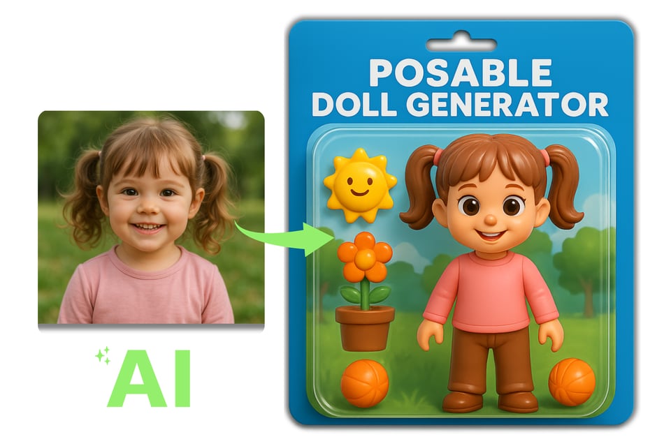 Turn into Dolls with the AI Action Figure Generator