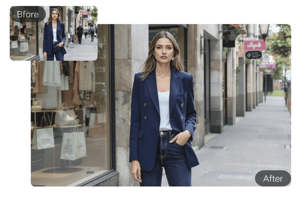 Imágenes de Productos Limpias con un Eliminador de Personas por IA