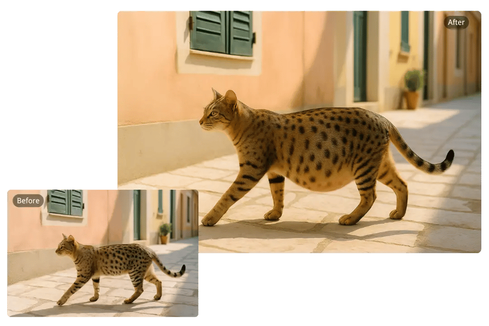 Animaux enceints avec le filtre IA de grossesse