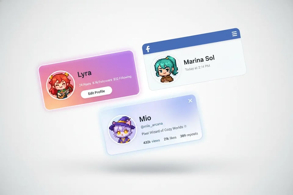Use Sprites as Avatars, Stickers, Profiles, and Personal Identity