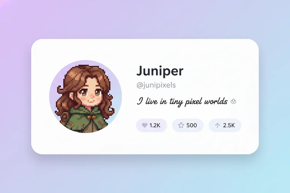 Sprite Avatars & Profiles