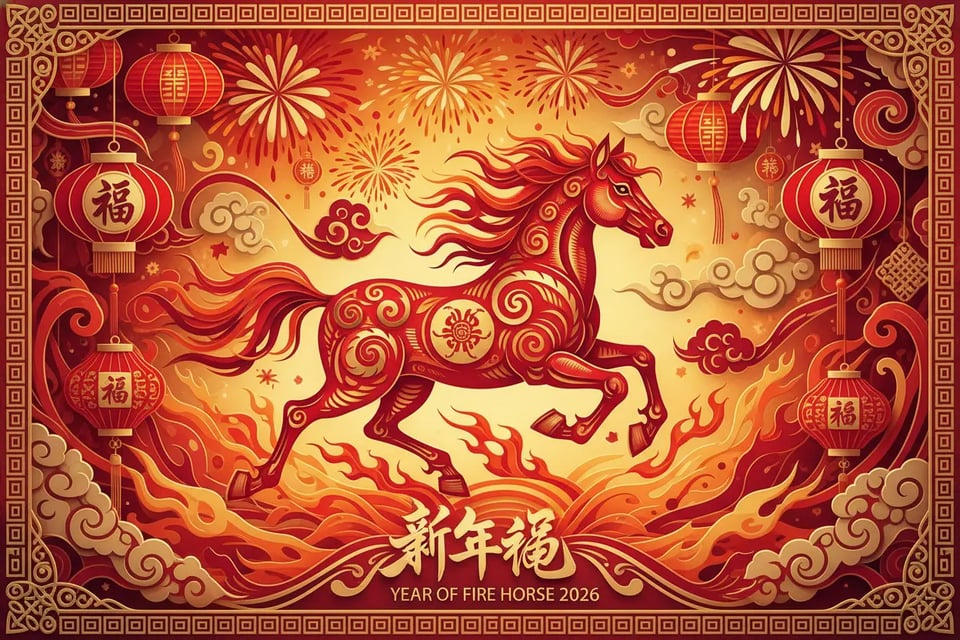 Themed Styles for the Year of Fire Horse 2026 Motifs