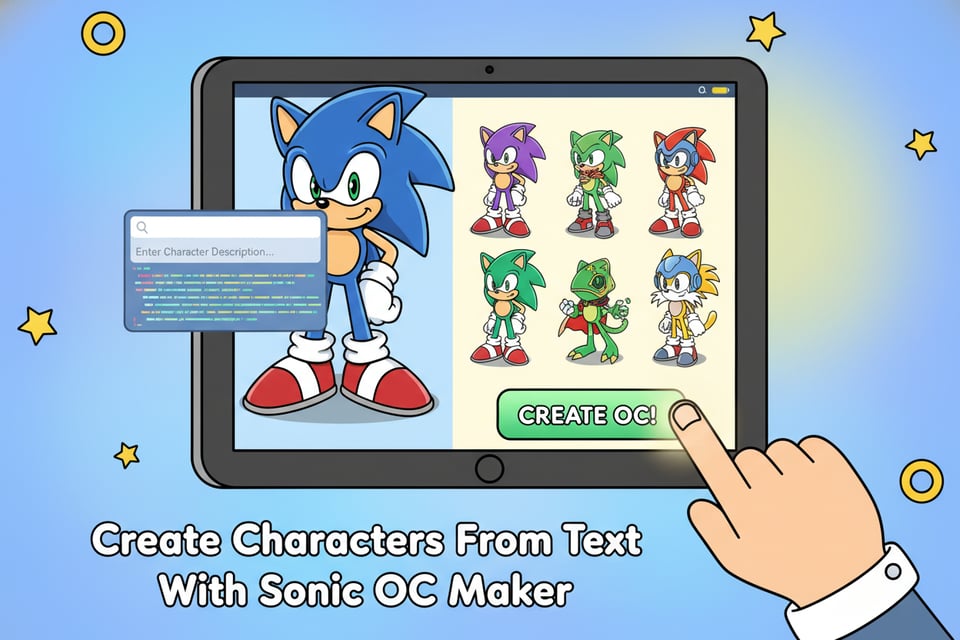 Create Characters From Text With Sonic OC Maker