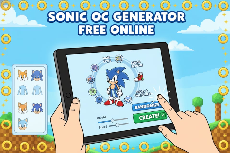 Use Sonic OC Generator Free Online With No Sign-Up