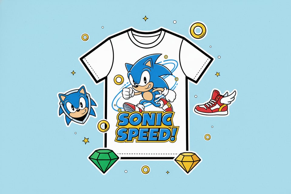 Create Stickers and T-Shirt Art With Sonic Character Designer