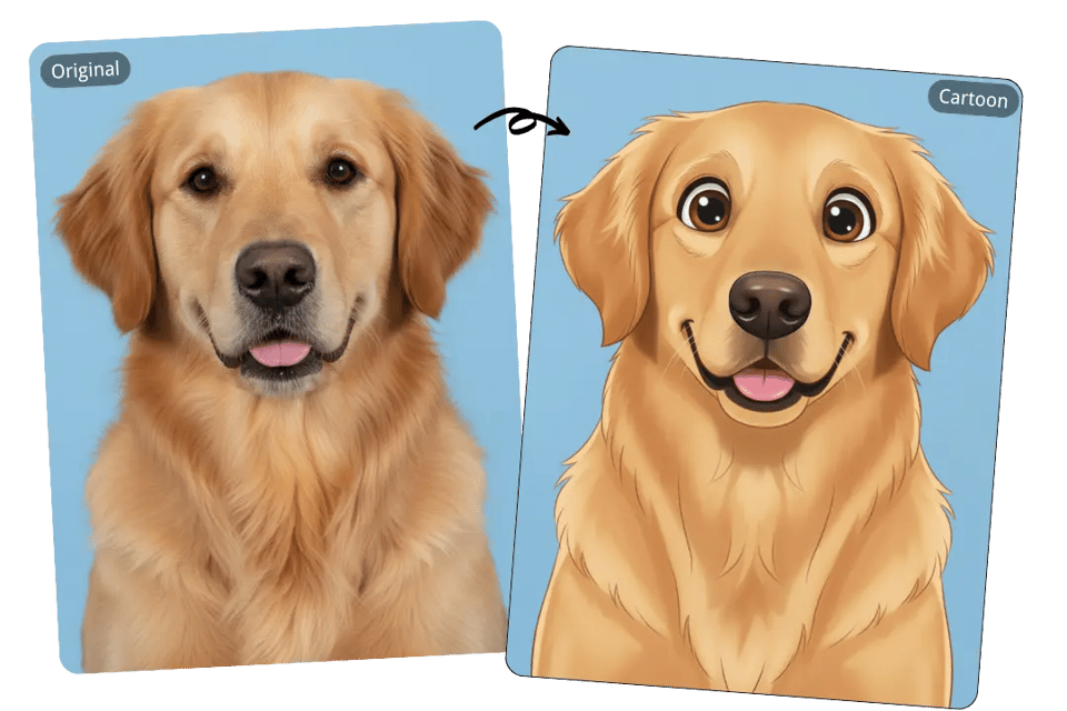 Transform Your Pet’s ID Photo into Multiple Cartoon Styles
