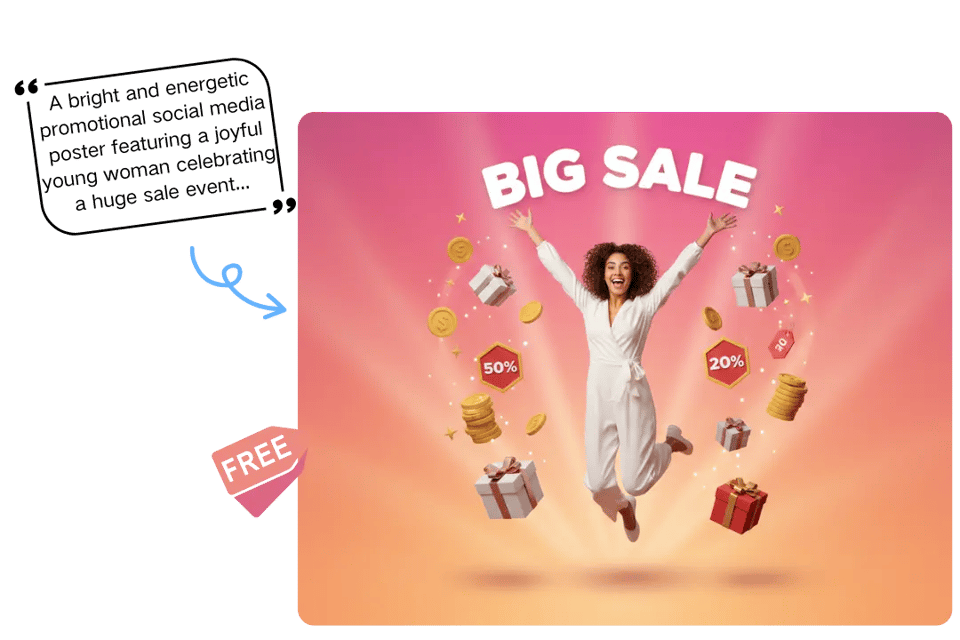 Instant Visual Creation with Free AI Social Media Post Generator