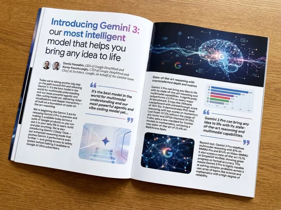 Magazine-Style Article Layout from Raw Text