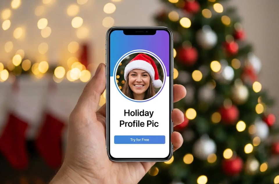 Add Santa Hat to Photo for Free for Holiday Profile Pictures